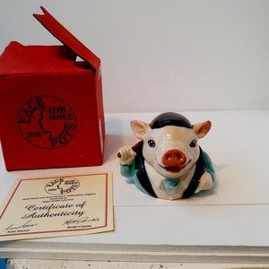 Kevin Francis Face Pot Cecil Squire The Pig 2001. COA in box Morning Chops
